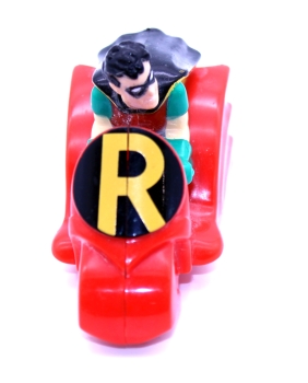 Batman The Animated Series Kunststoff Figur Robin auf Robin-Cycle aus der McDonald's "Happy Meal" Reihe